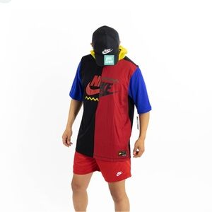 Nike Red and Black Graphic Tee hoodie wildcard XL